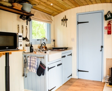 Shepherd's Hut Kitchen