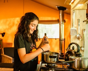 Safari Tent Fully Equipped Kitchen